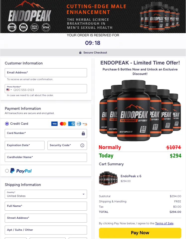 EndoPeak Payment Gateway